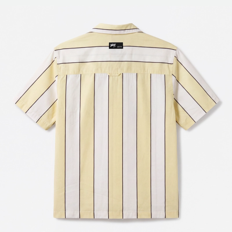 CAMISA WHATUP MEN STRIPES BOXY BEIGE WHITE - 5