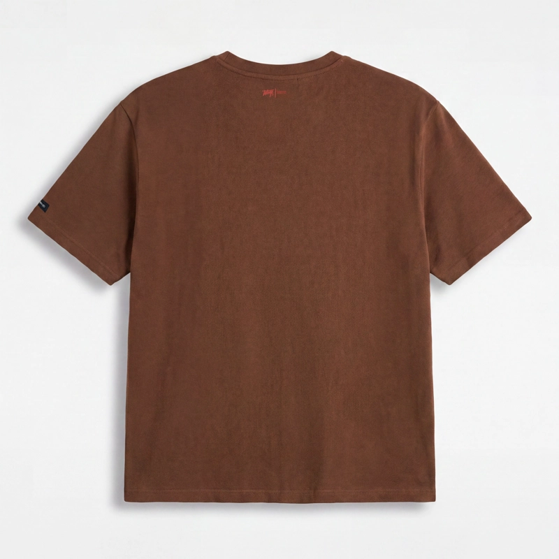 POLERA WHATUP MEN BOXY LOGO BROWN RED - 5