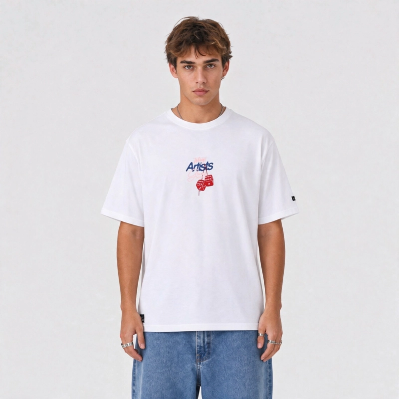 POLERA WHATUP MEN OVERSIZE ARTISTS GANG WHITE - 1