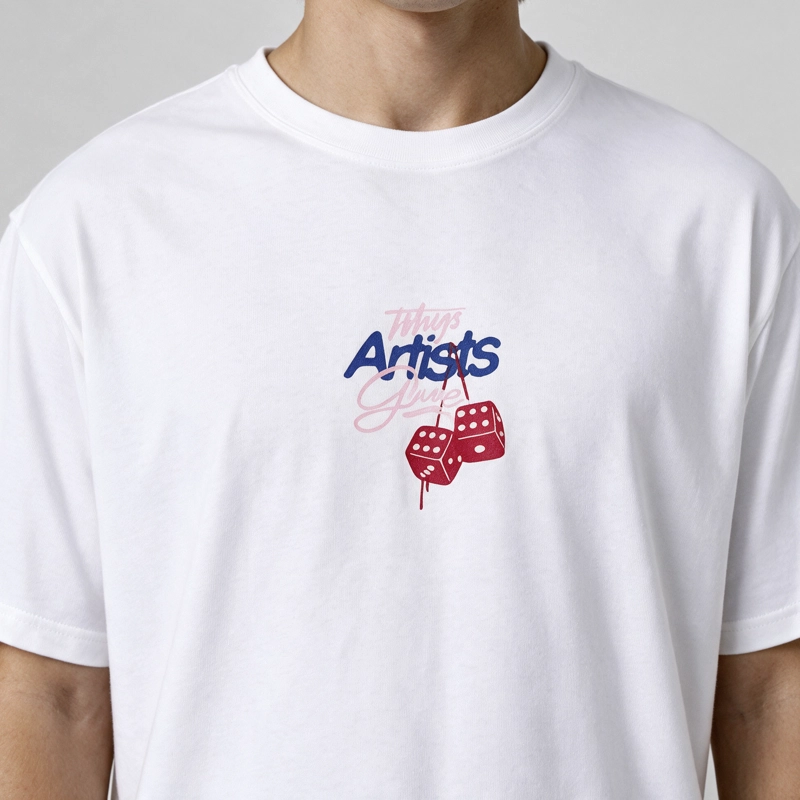 POLERA WHATUP MEN OVERSIZE ARTISTS GANG WHITE - 3