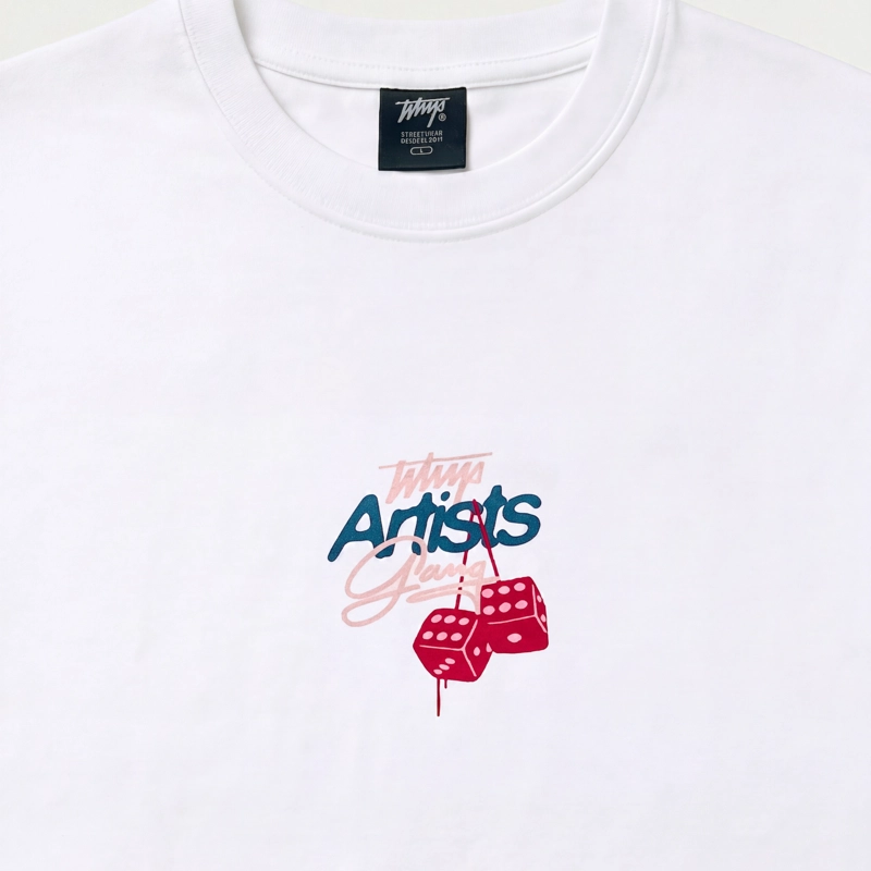 POLERA WHATUP MEN OVERSIZE ARTISTS GANG WHITE - 6