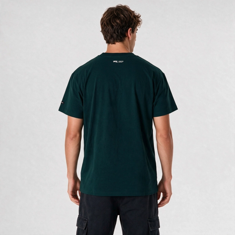 POLERA WHATUP MEN CLASSIC LOGO GREEN BLACK - 2