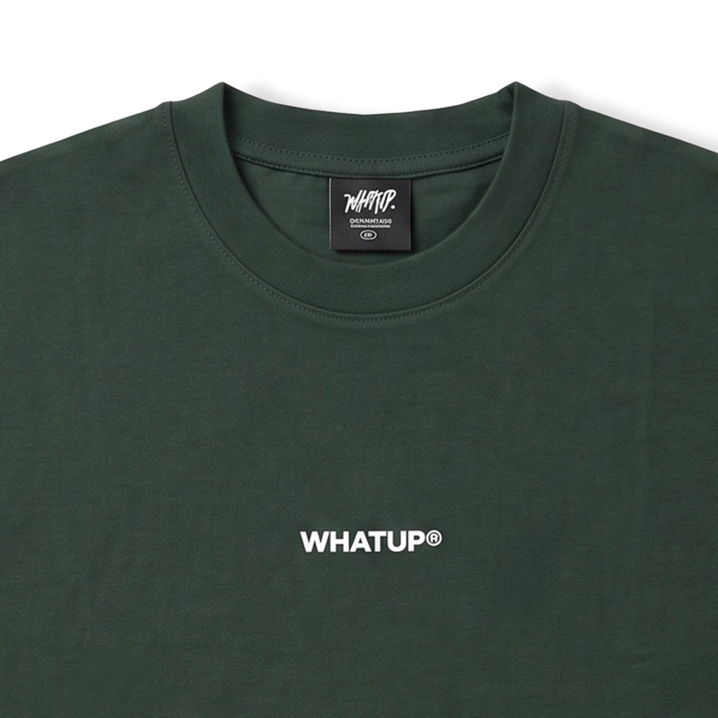 POLERA WHATUP MEN CLASSIC LOGO GREEN BLACK - 6