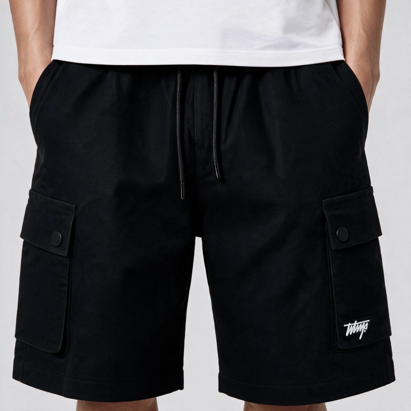 SHORT WHATUP CARGO ALL BLACK - 3