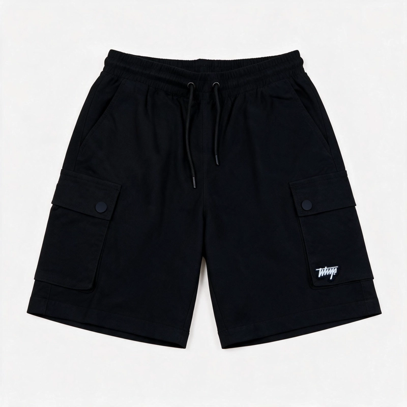 SHORT WHATUP CARGO ALL BLACK - 4