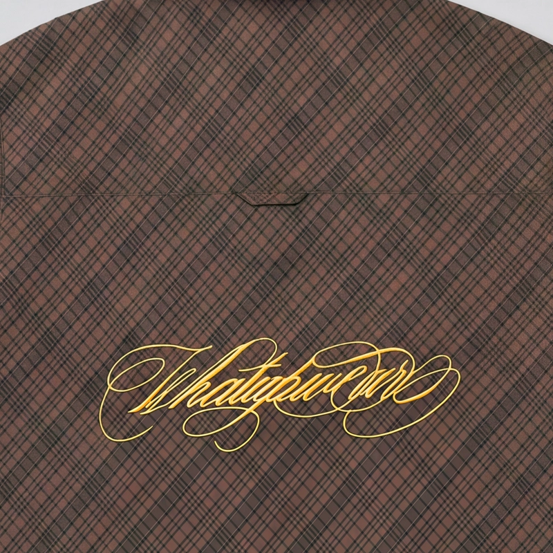 CAMISA WHATUP MEN CUADROS BOXY BROWN - 3