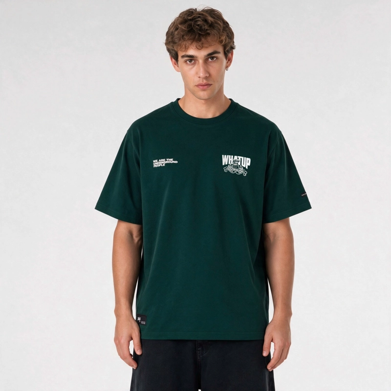 POLERA WHATUP MEN OVERSIZE DREAMERS GREEN - 1