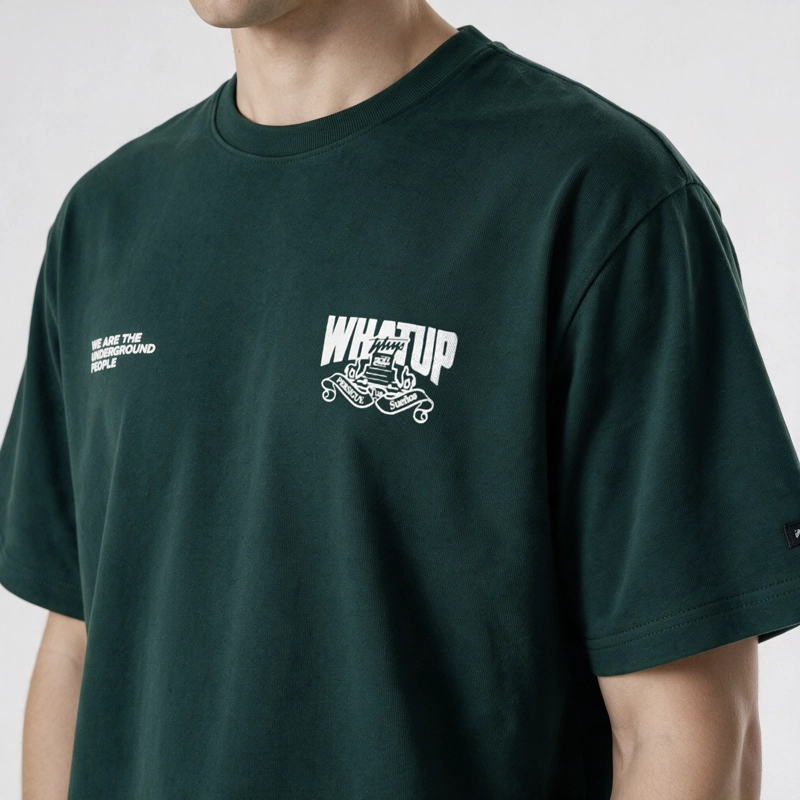 POLERA WHATUP MEN OVERSIZE DREAMERS GREEN - 3