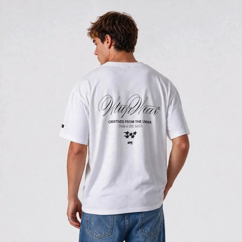 POLERA WHATUP MEN OVERSIZE CREATIVES FROM THE UNDER WHITE - 2