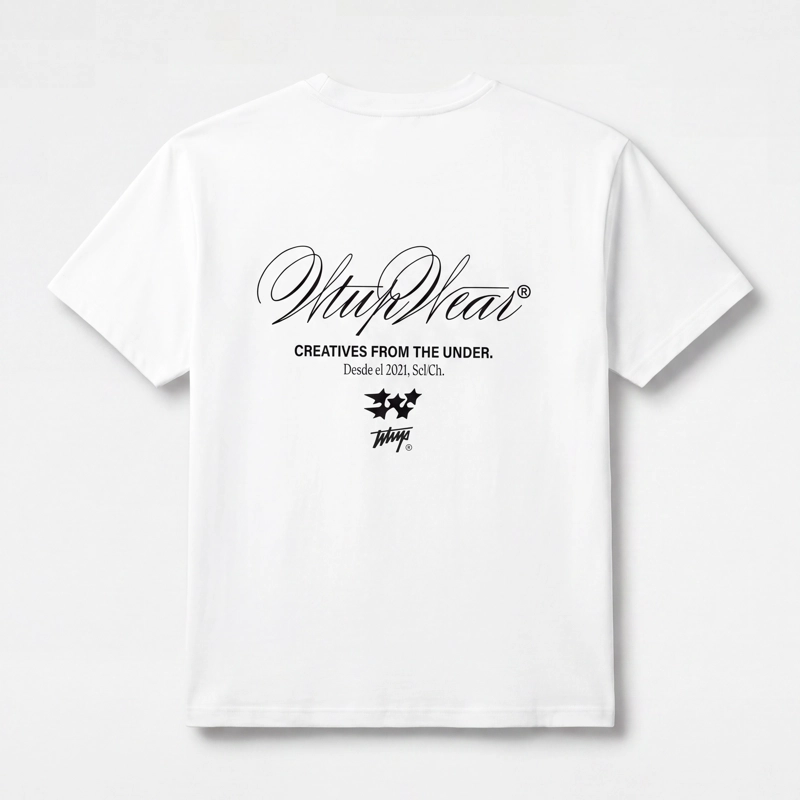 POLERA WHATUP MEN OVERSIZE CREATIVES FROM THE UNDER WHITE - 5