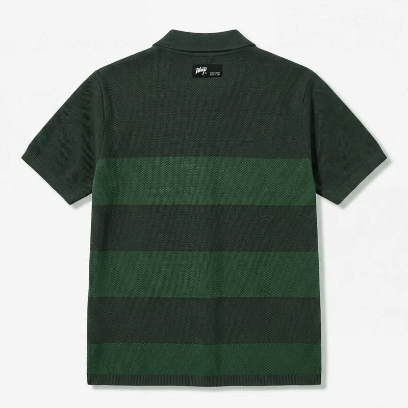 POLERA WHATUP MEN BLOCK CORE GREEN WHITE - 5