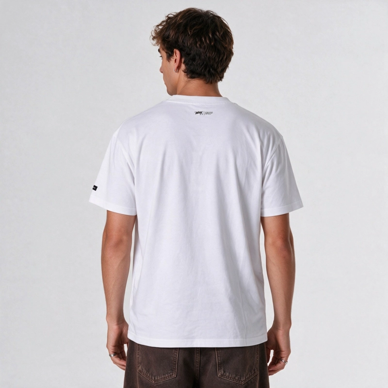 POLERA WHATUP MEN CLASSIC LOGO WHITE BLACK - 2
