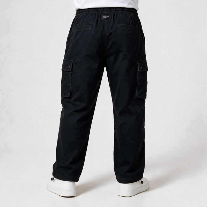 PANTALON WHATUP CARGO ALL BLACK LOGO - 3