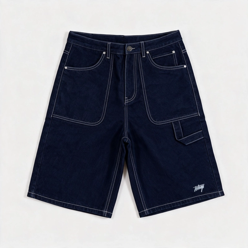 SHORT DENIM JORT WHATUP DARK BLUE - 4