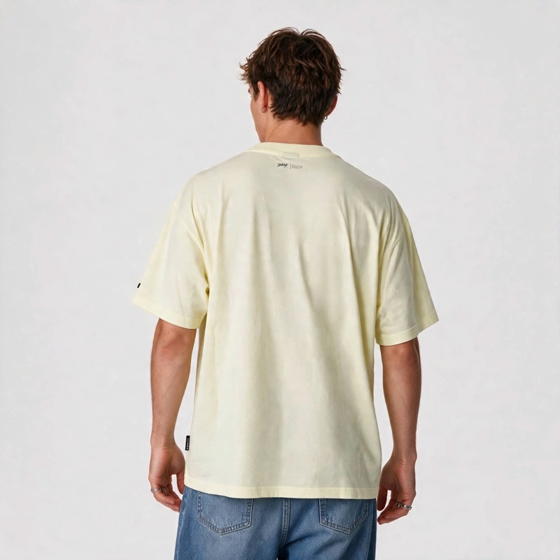 POLERA WHATUP MEN OVERSIZE FAITH SAND YELLOW - 2