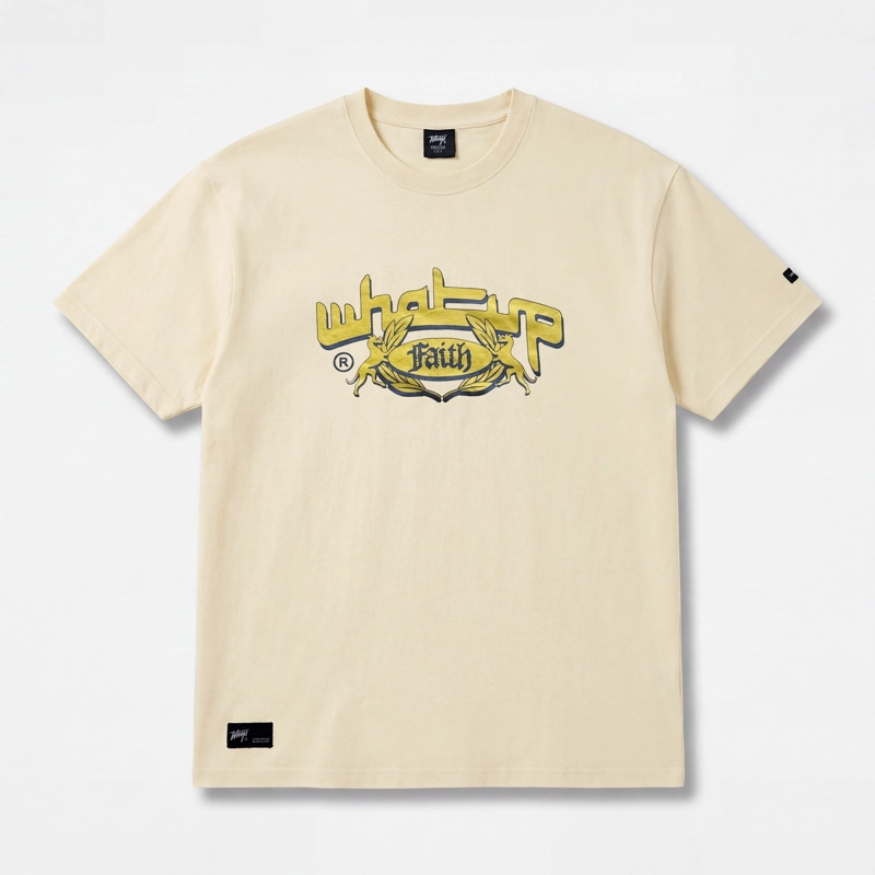 POLERA WHATUP MEN OVERSIZE FAITH SAND YELLOW - 4