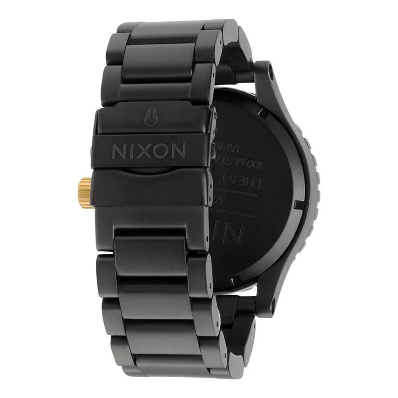 RELOJ NIXON 51-30 CHRONO MATTE BLACK GOLD - 4