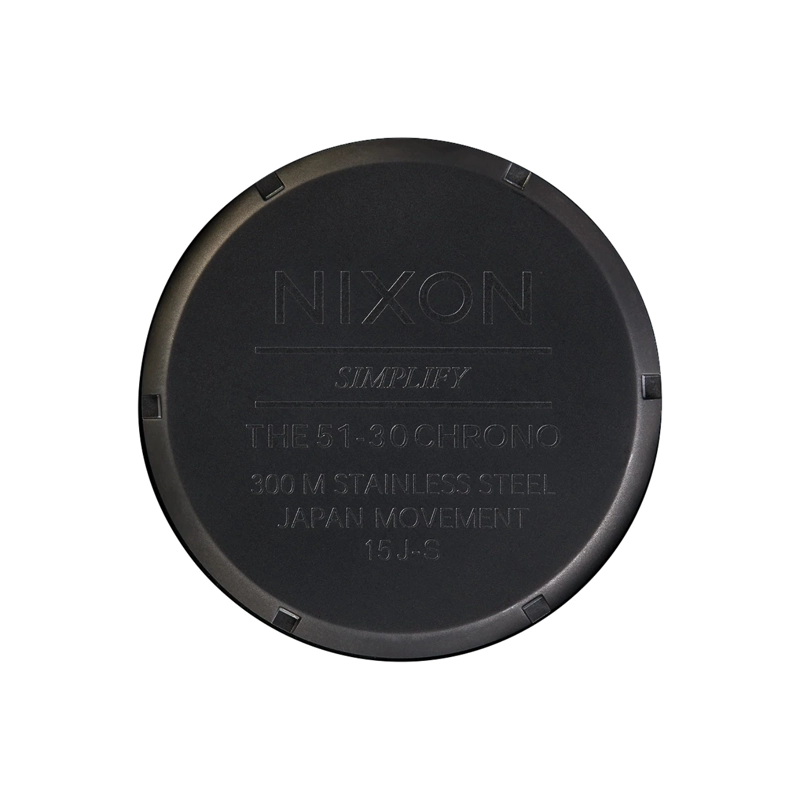 RELOJ NIXON 51-30 CHRONO MATTE BLACK GOLD - 5