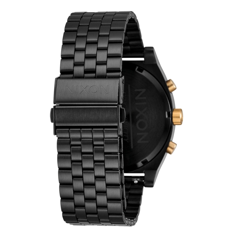 RELOJ NIXON TIME TELLER CHRONO BLACK BLACK GOLD - 4
