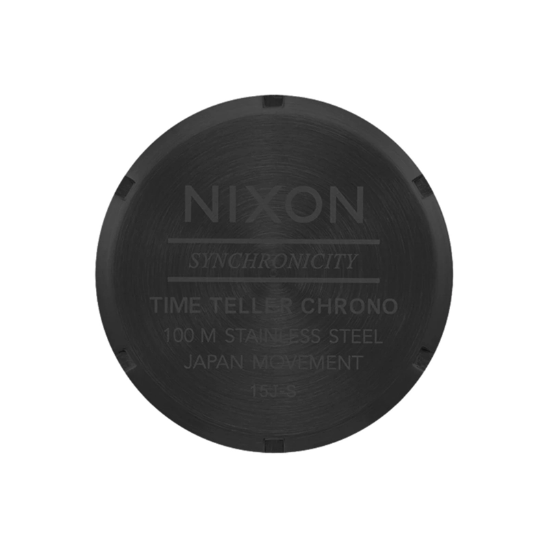 RELOJ NIXON TIME TELLER CHRONO BLACK BLACK GOLD - 5