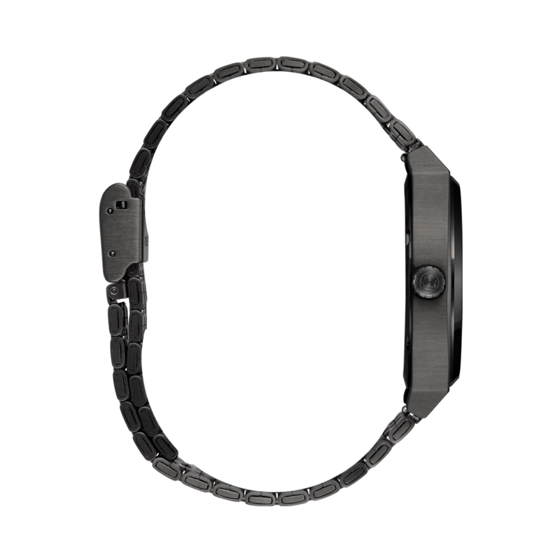 RELOJ NIXON NIRVANA TIME TELLER BLACK SMILEY FACE - 3