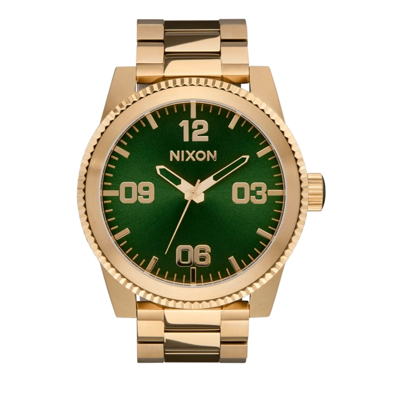 RELOJ NIXON CORPORAL GREEN GOLD - 1