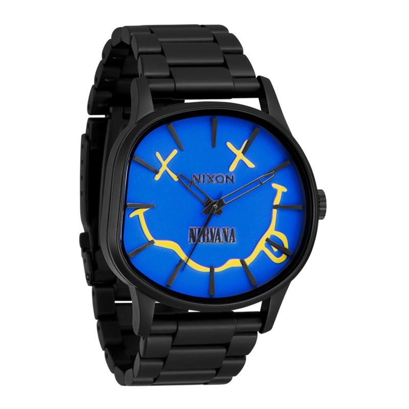 RELOJ NIXON NIRVANA SENTRY WOBBLE MATTE SUPER BLACK BLUE - 2