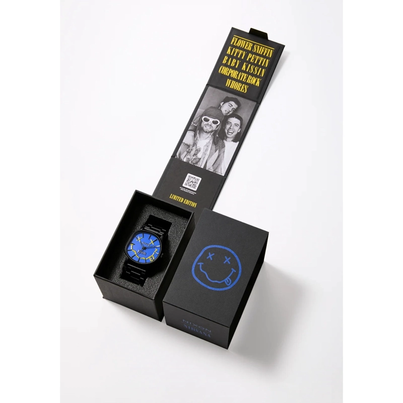 RELOJ NIXON NIRVANA SENTRY WOBBLE MATTE SUPER BLACK BLUE - 6