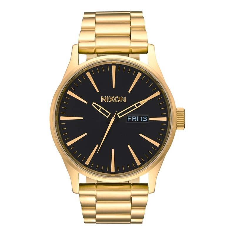 RELOJ NIXON SENTRY GOLD BLACK - 1
