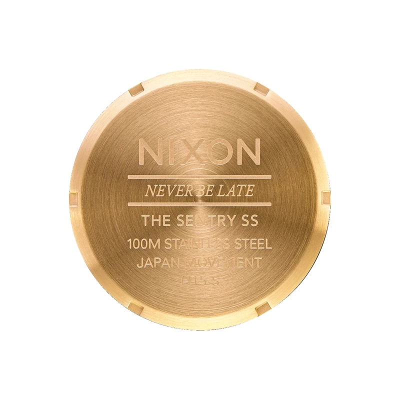 RELOJ NIXON SENTRY GOLD BLACK - 4