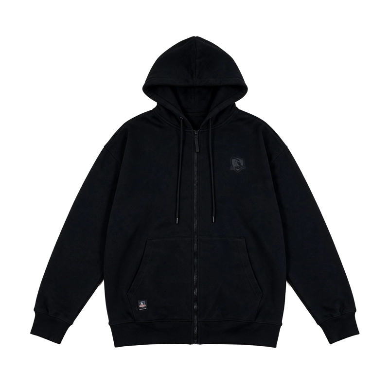 POLERON COLO COLO URBANO FULL ZIPPER ESCUDO NEGRO - 4