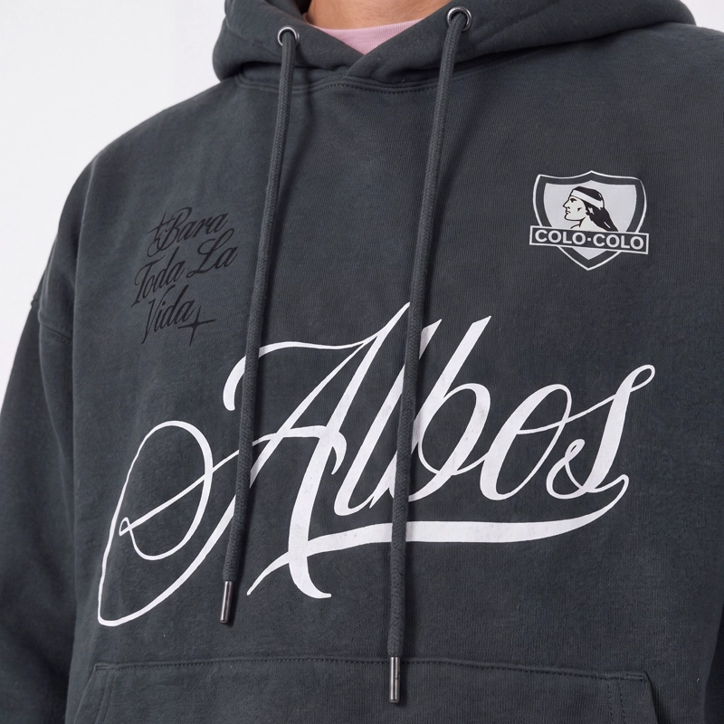 POLERON COLO COLO URBANO ESCUDO ALBOS GRIS - 3