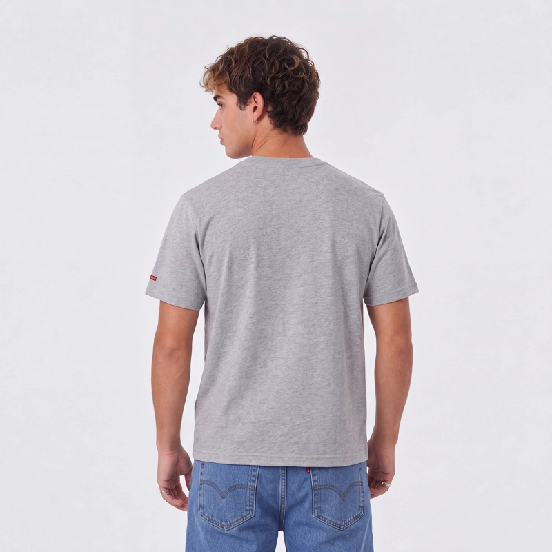 POLERA COLO-COLO URBANO CLASSIC GRIS ESCUDO BLANCO - 2