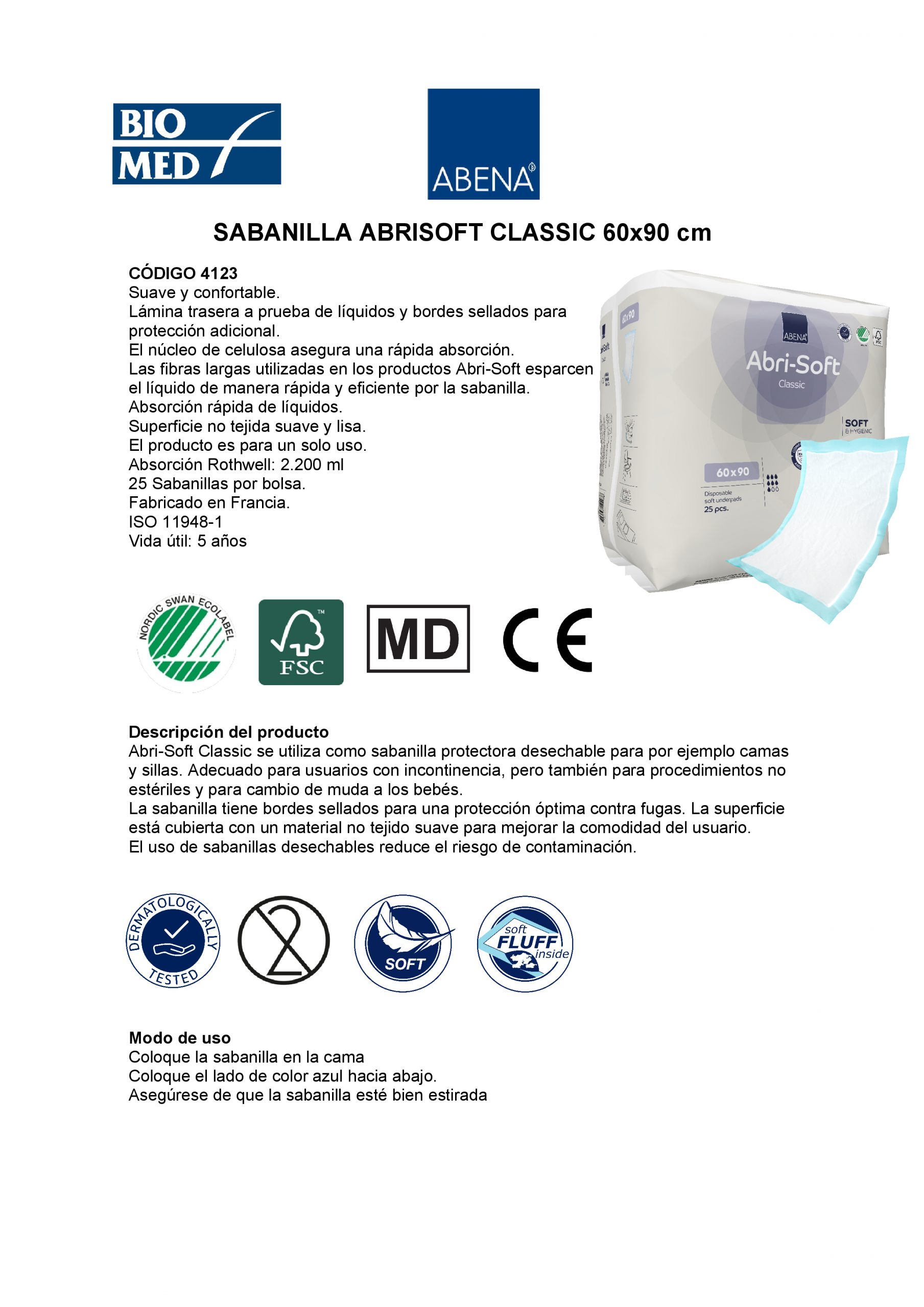 SABANILLA ABRISOFT DESECHABLE CLASSIC 4123 - 3
