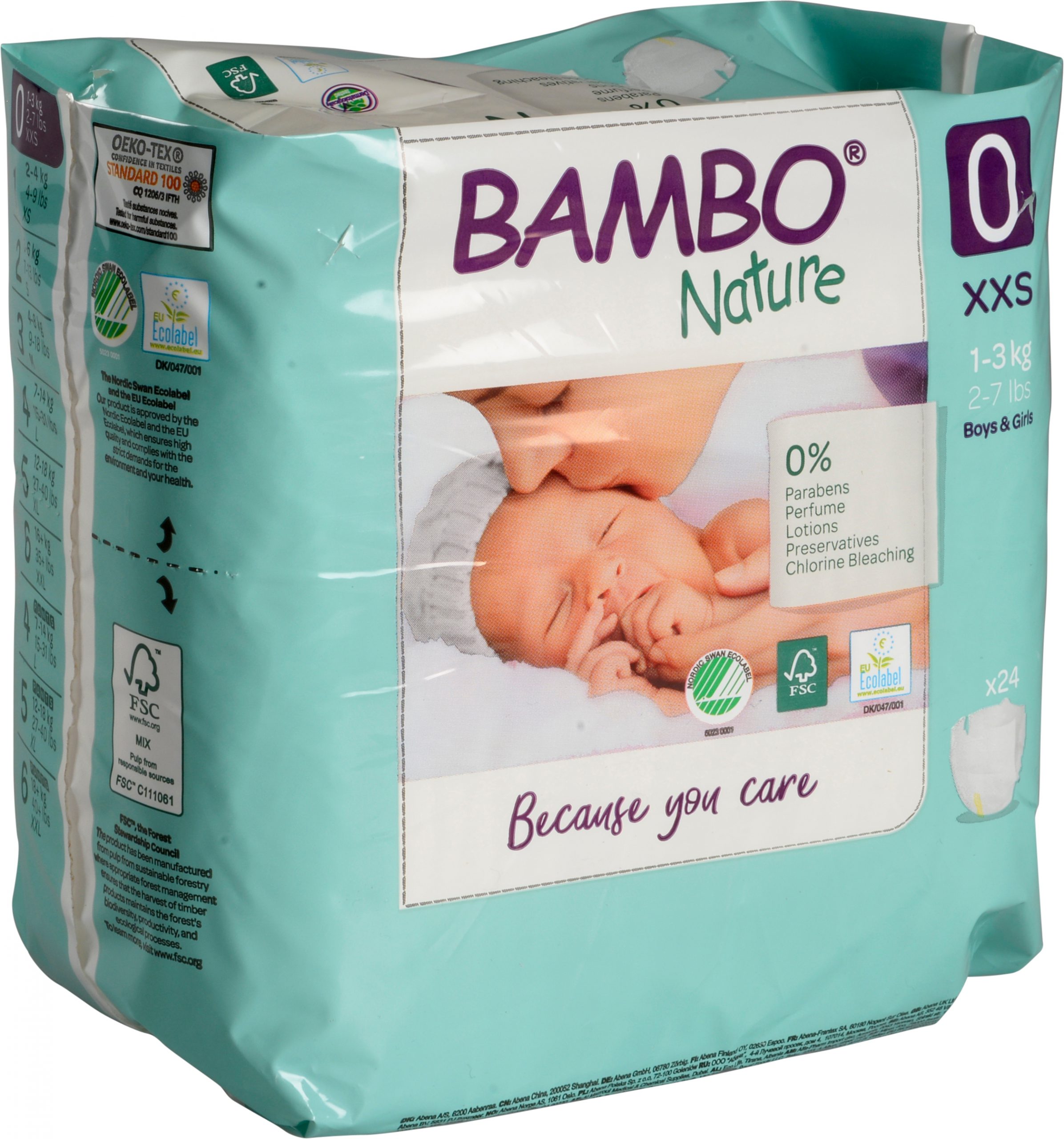 PAQUETE DE PAÑALES BAMBO NATURE 24 UND BEBÉS PREMATUROS - 1