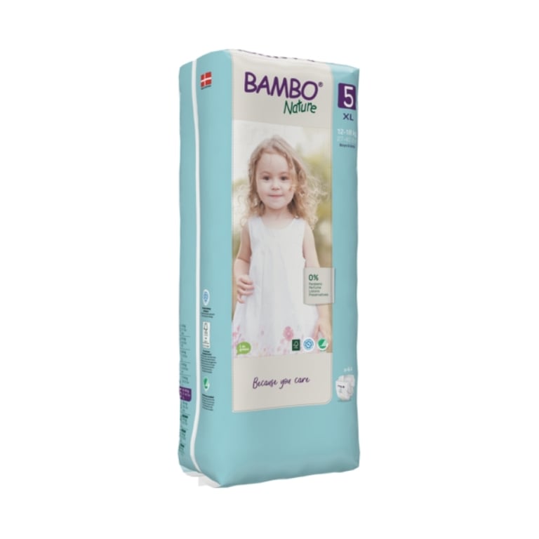 CAJA 3 PAQUETES BAMBO NATURE PAÑALES ECOLÓGICOS 132 UND 5 TALLA XL ALTO 12-18 KG - 3