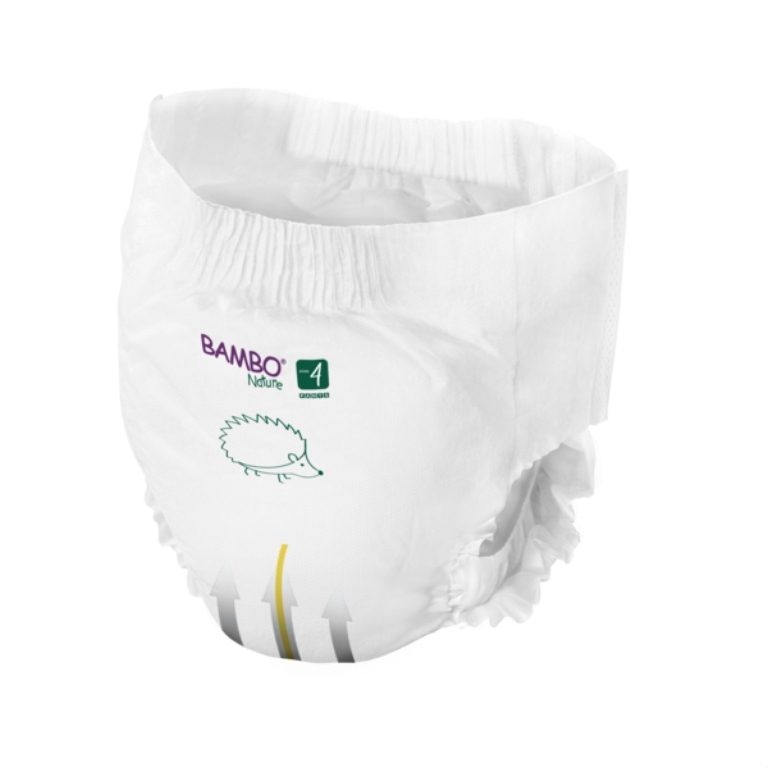 CAJA 5 PAQUETES BAMBO NATURE PAÑALES ECOLÓGICOS 100 UND 4 TALLA L 7-14 KG - 4