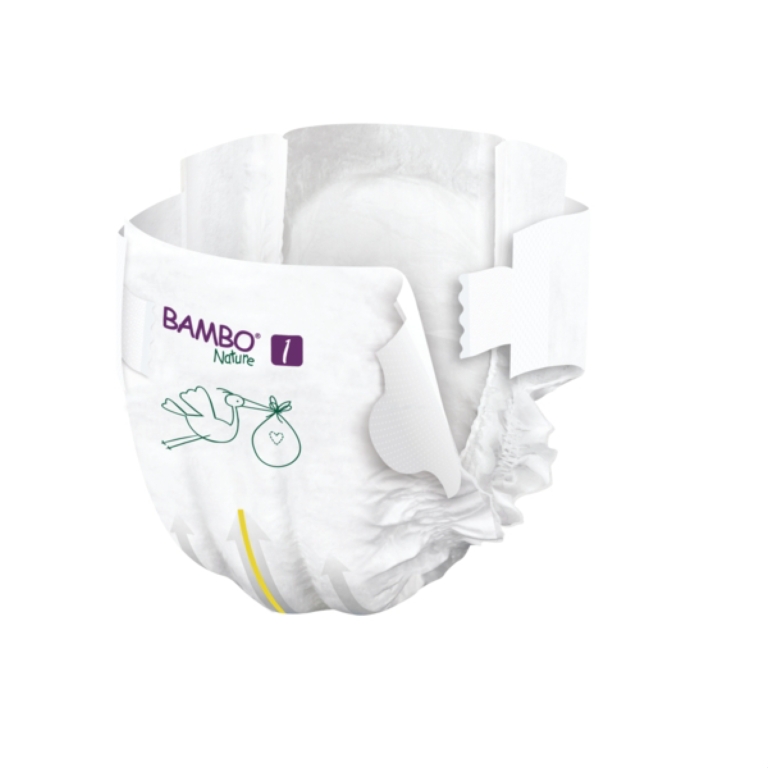 CAJA 6 PAQUETES BAMBO NATURE PAÑALES ECOLÓGICOS 132 UND 1 TALLA XS 2-4 KG - 4