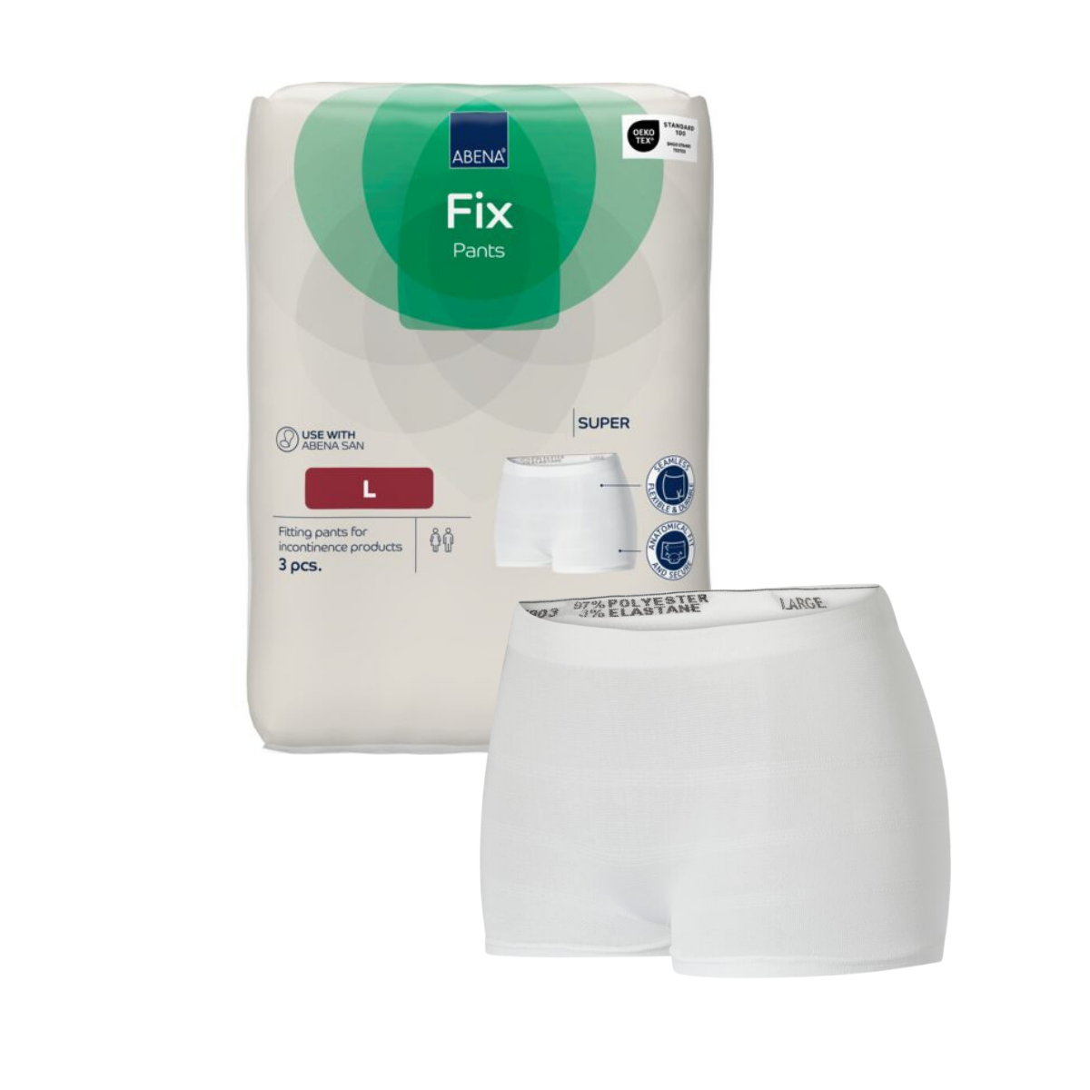 SUJETADOR DE PAÑALES ABENA FIX PANTS FIX STRECH HOMBRE CALZON FIJACIÓN PANTS TALLA L - 2