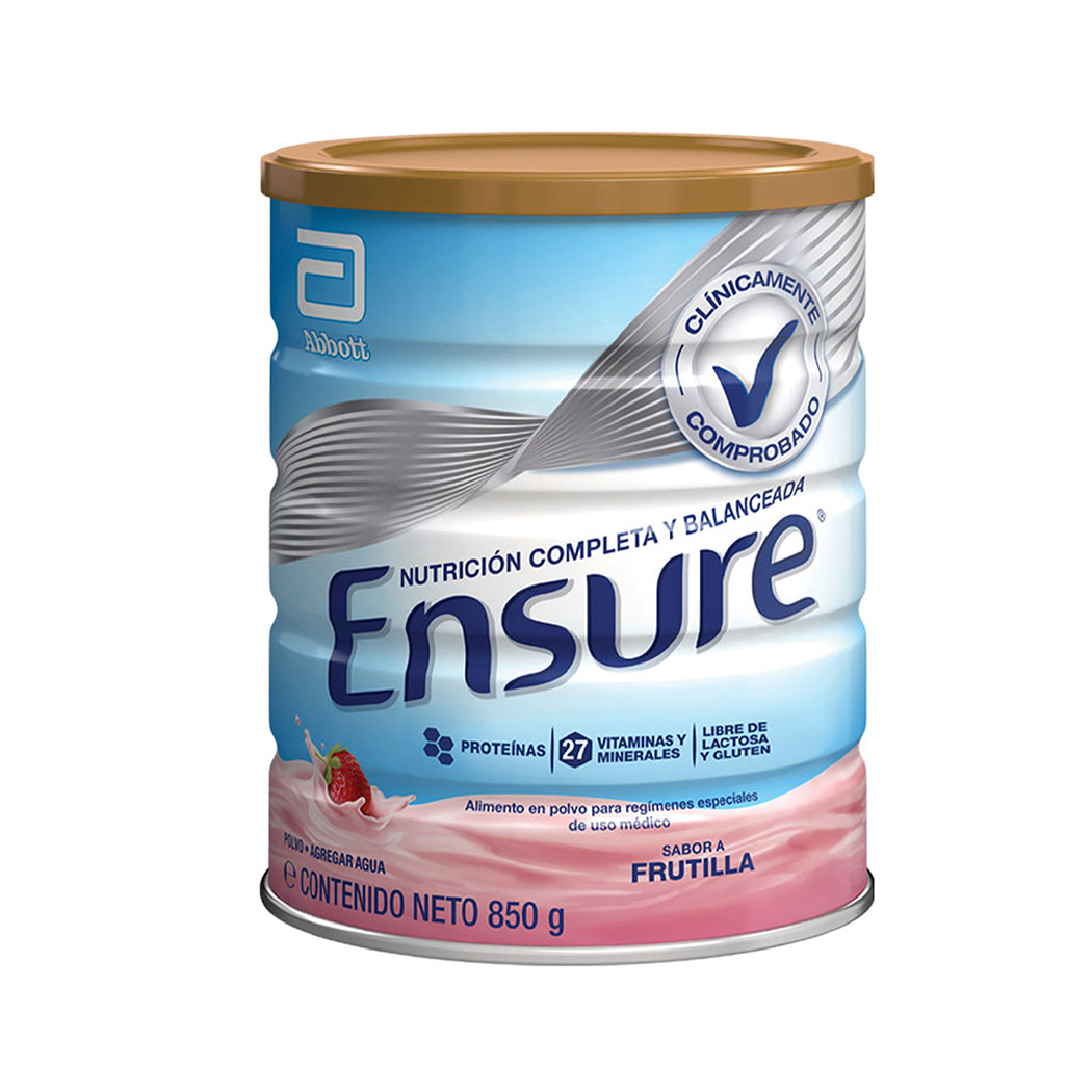 SUPLEMENTO ENSURE EN POLVO SABOR FRUTILLA 850G - 2