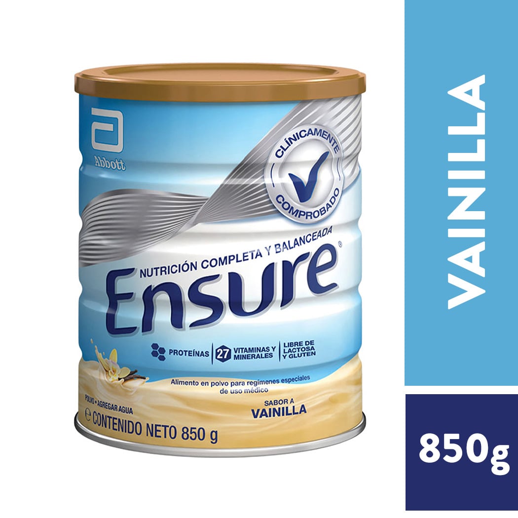SUPLEMENTO ENSURE ENSURE EN POLVO SABOR VAINILLA DE 850G - 1