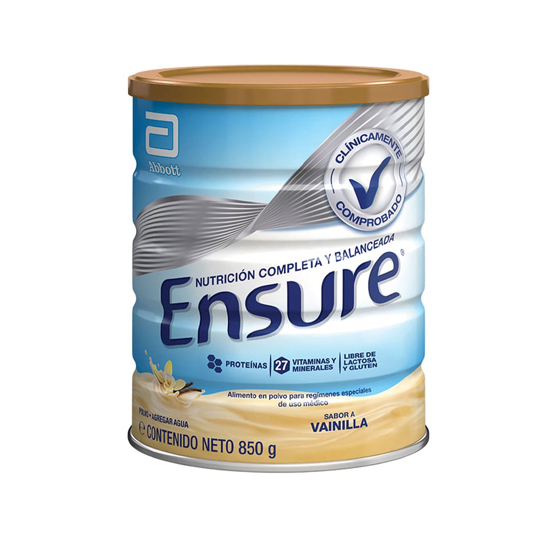 SUPLEMENTO ENSURE ENSURE EN POLVO SABOR VAINILLA DE 850G - 2