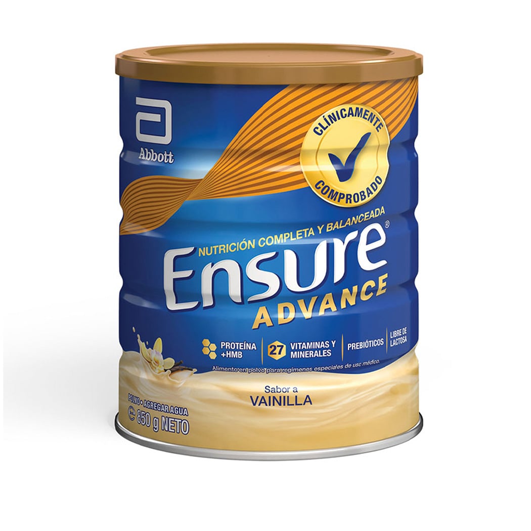 SUPLEMENTO ENSURE ADVANCE EN POLVO SABOR VAINILLA 850G - 2