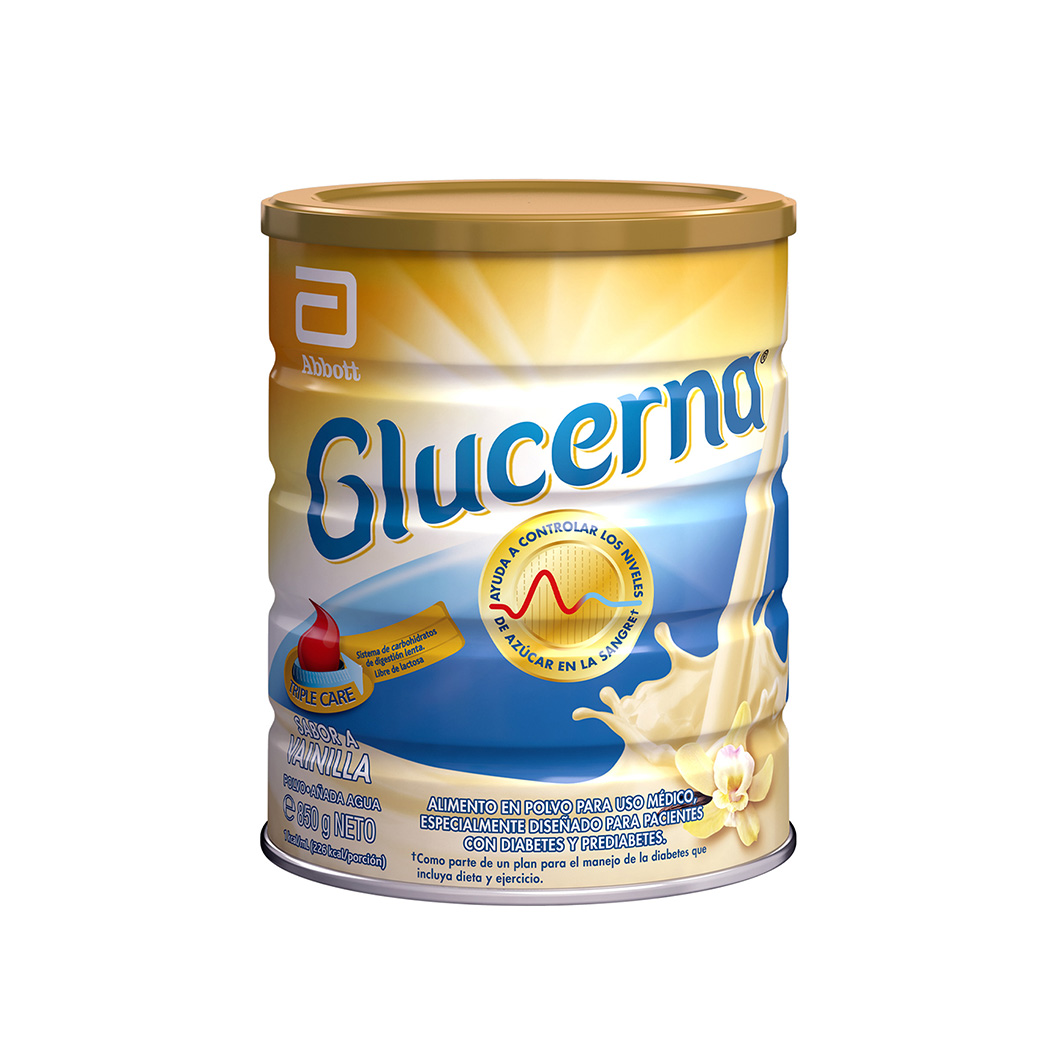 SUPLEMENTO ALIMENTICIO ABBOTT GLUCERNA SABOR VAINILLA 850G - 2
