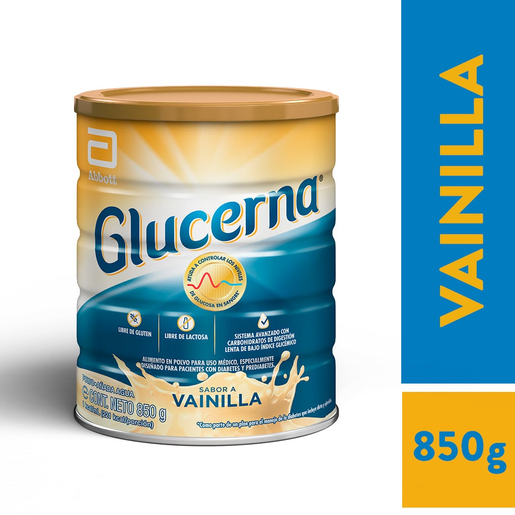 SUPLEMENTO ALIMENTICIO ABBOTT GLUCERNA SABOR VAINILLA 850G - 5