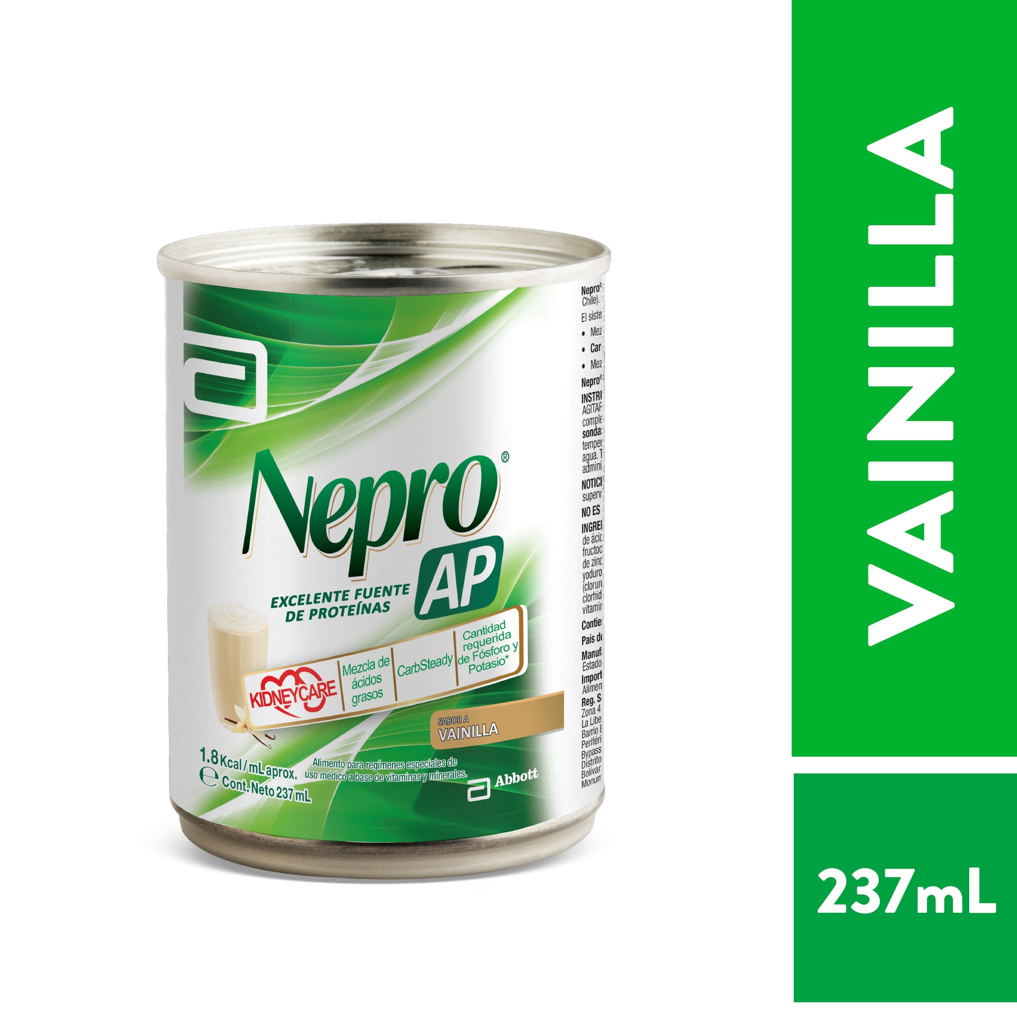 NUTRICIÓN NEPRO AP VAINILLA ABBOTT PROTEINAS LATA 237 ML X 6 UNIDADES - 2