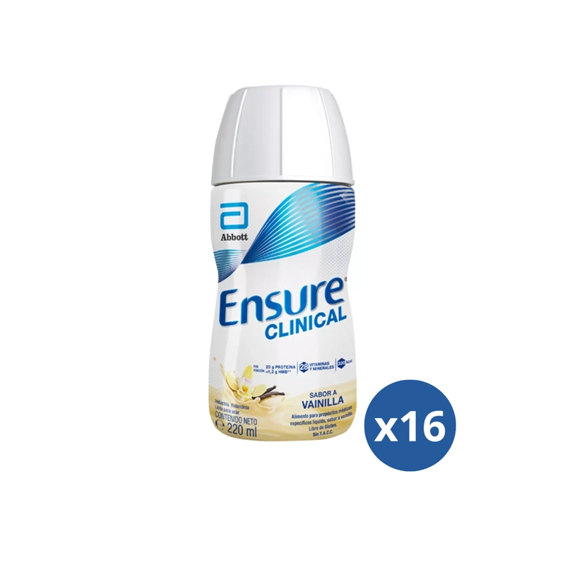 ENSURE CLINICAL BEBIBLE 220ML VAINILLA PACK 16 UNIDADES - ABBOTT - 2