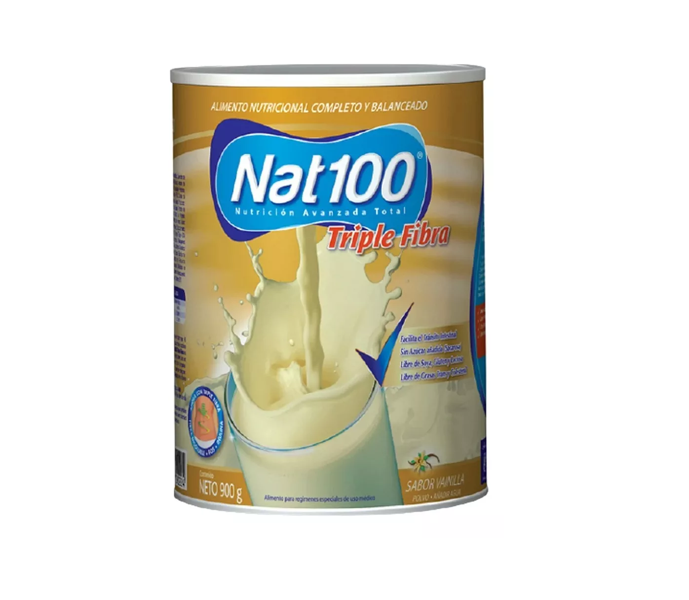 SUPLEMENTO NAT 100 FIBRA - 900 GR SABOR VAINILLA - 2
