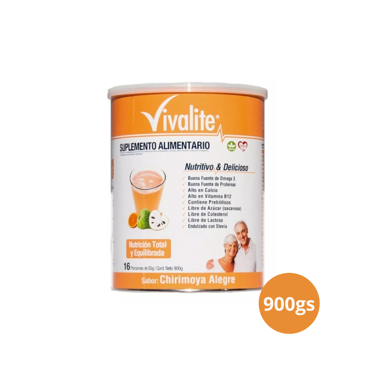 SUPLEMENTO VIVALITE SABOR CHIRIMOYA ALEGRE - POLVO 900GS - 1