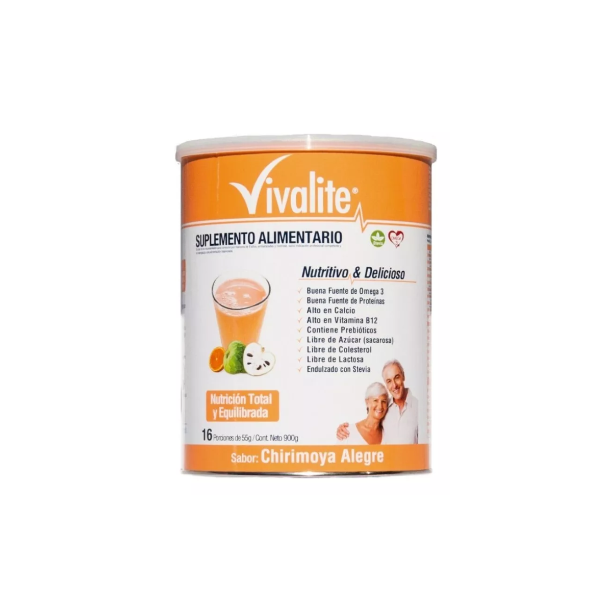 SUPLEMENTO VIVALITE SABOR CHIRIMOYA ALEGRE - POLVO 900GS - 2